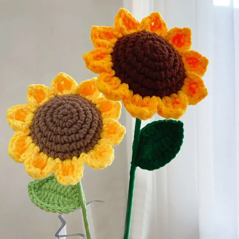 Creative HandWoven Sunflower Bouquet Perfect Gift For Teacher Day Mother Day Birthdays 1