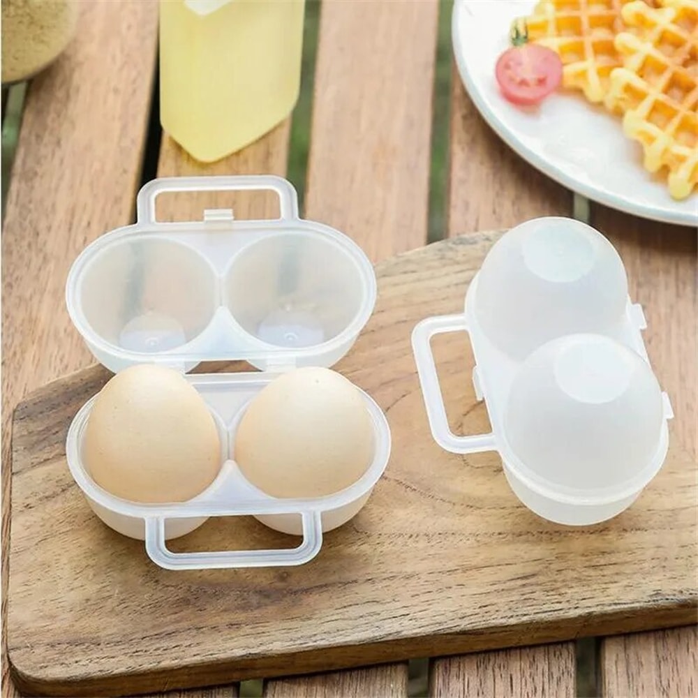 Outdoor Portable Egg Box Plastic Egg Tray Refrigerator Egg Storage ShockAbsorbing AntiDrop Egg Hol 2