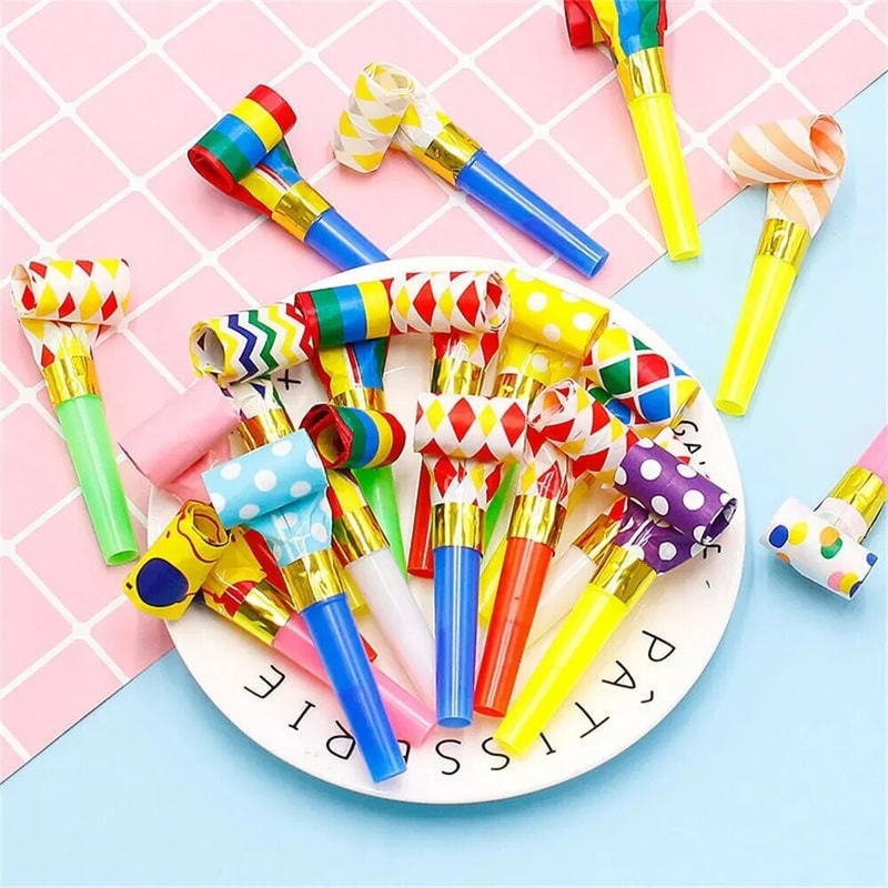 Colorful Dragon WhistlesFun Party Favors For Kids Birthday Gift Toy 0