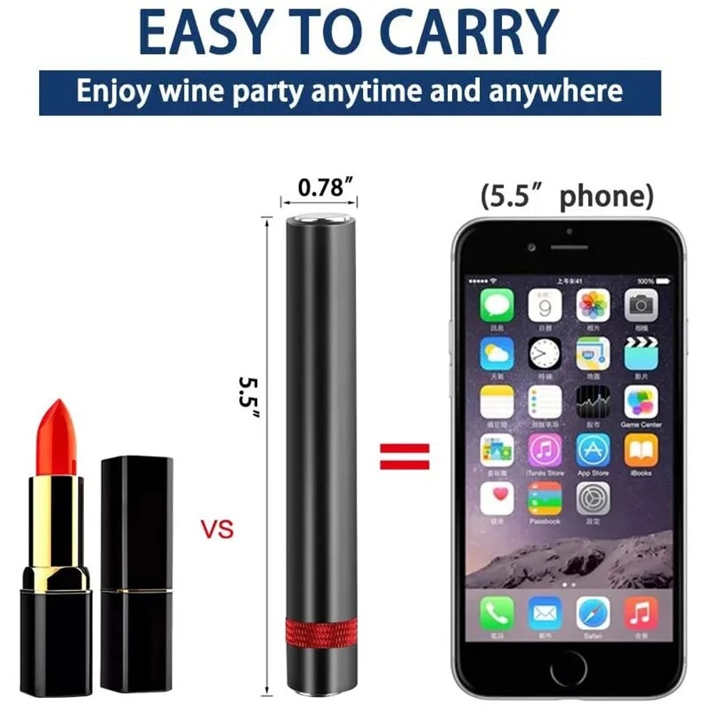 Portable Wine Opener With Air Pressure Pump Easy Wine Cork Removal Tool For Home Restaurant Parti 3