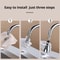 Faucet Extender Metal Alloy With Three Modes Home Water Saver For Shower And Sink 1