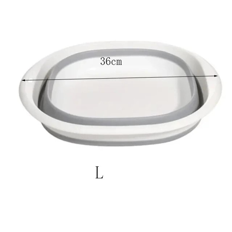 Portable Foldable Plastic Wash Basin Large Capacity For Adults Babies Versatile Bathroom Kitche 7