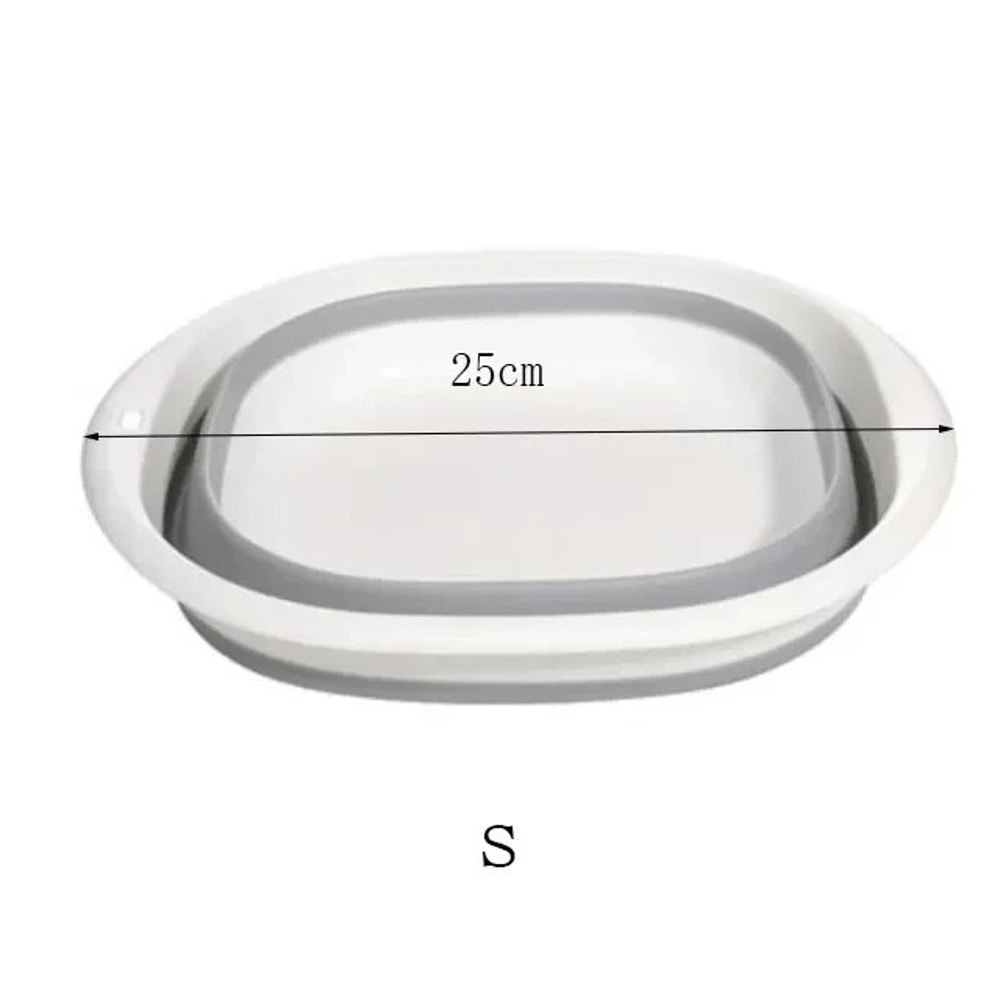 Portable Foldable Plastic Wash Basin Large Capacity For Adults Babies Versatile Bathroom Kitche 5