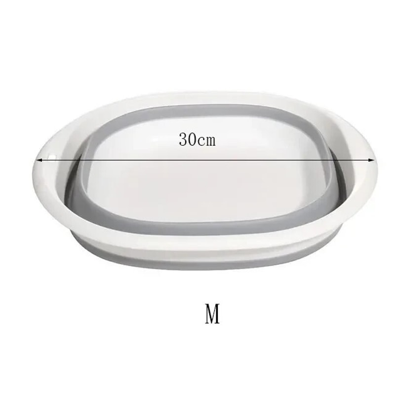 Portable Foldable Plastic Wash Basin Large Capacity For Adults Babies Versatile Bathroom Kitche 6