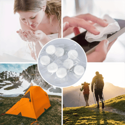 portable compressed towels for face cleaning & makeup removal – soft non-woven wipes