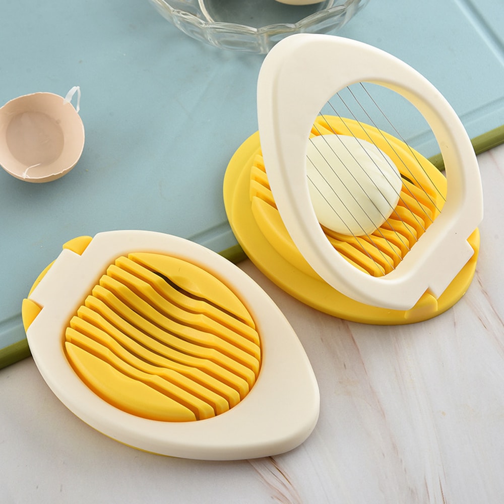 Stainless Steel MultiPurpose Egg Cutter Creative Egg Slicer Divider For Easy Kitchen Use 0