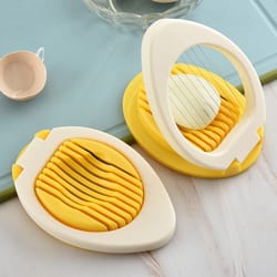 stainless steel multi-purpose egg cutter, creative egg slicer & divider for easy kitchen use