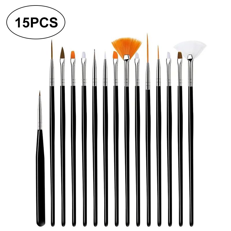 Fine Detail Paint Brush Set For Acrylic Watercolor Oil Model Art 4