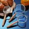 Stainless Steel Mesh Filter Spoon With Wooden Handle For Frying Flour Straining 3