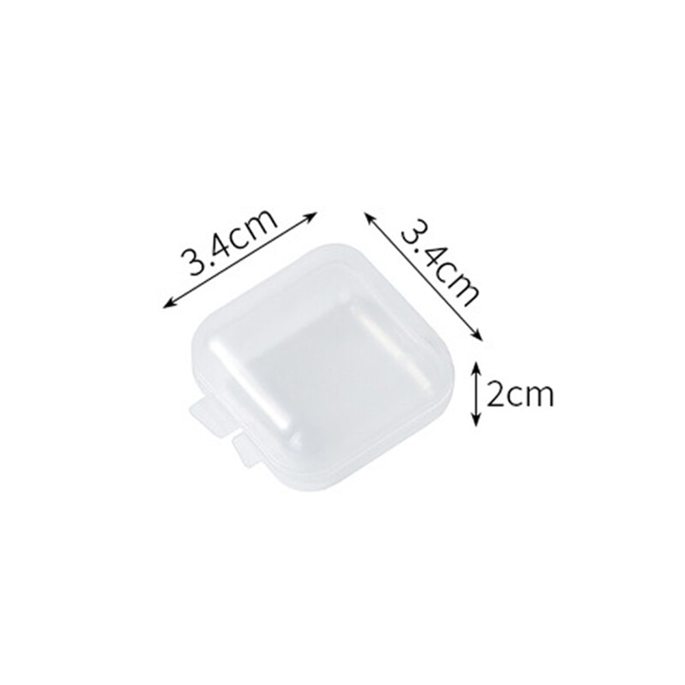 Mini Clear Plastic Storage Box Jewelry Storage Case Transparent Storage Organizer Portable Multif 3