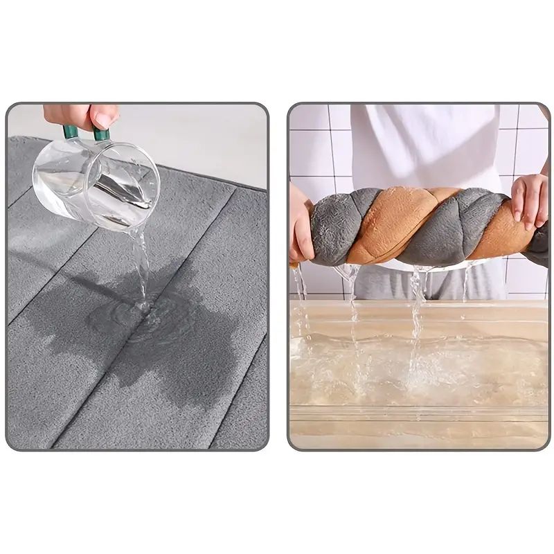 Bathroom AntiSkid Memory Cotton Mat Quick Water Absorption Soft Toilet Mat For Comfort 2