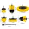 Electric Drill Brush Head Set Set Of Yellow Moving Brush Heads For Efficient Cleaning 5