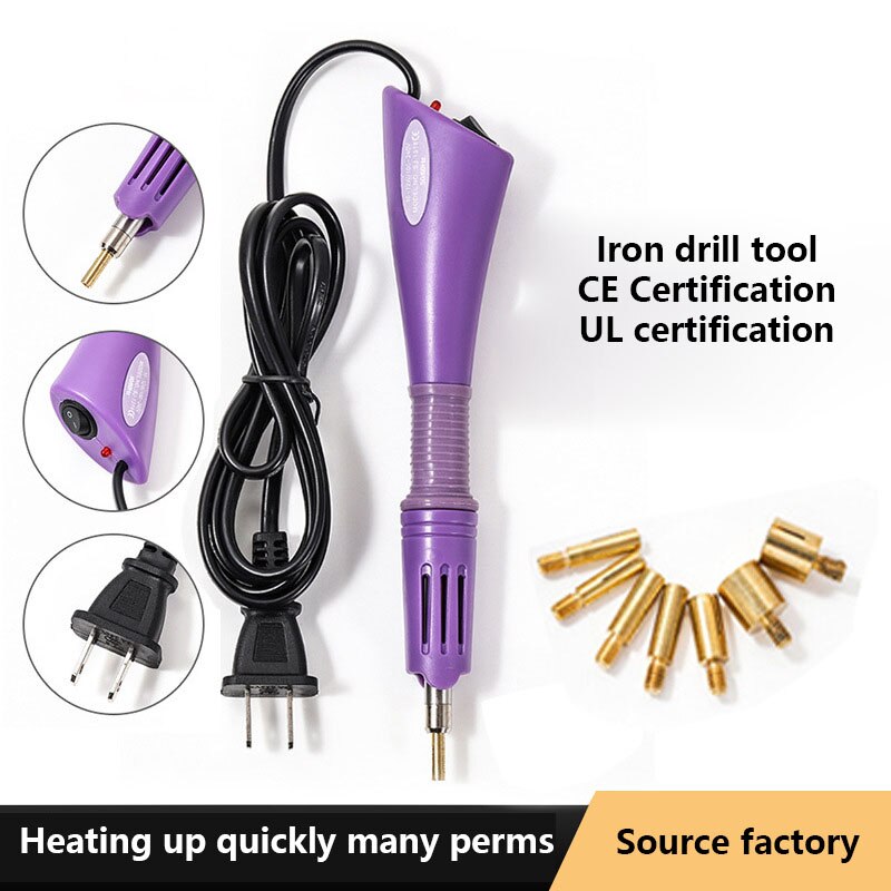 Purple Hotfix Rhinestone Applicator Fast Heating Ironon Wand With Precision Tips 1
