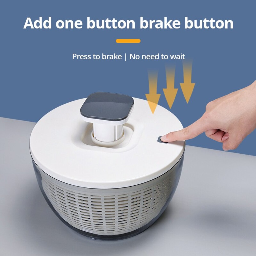 Press Type Vegetable Dehydrator Fruit Dryer Salad Spinner Kitchen Accessories EcoFriendly Easy To 3