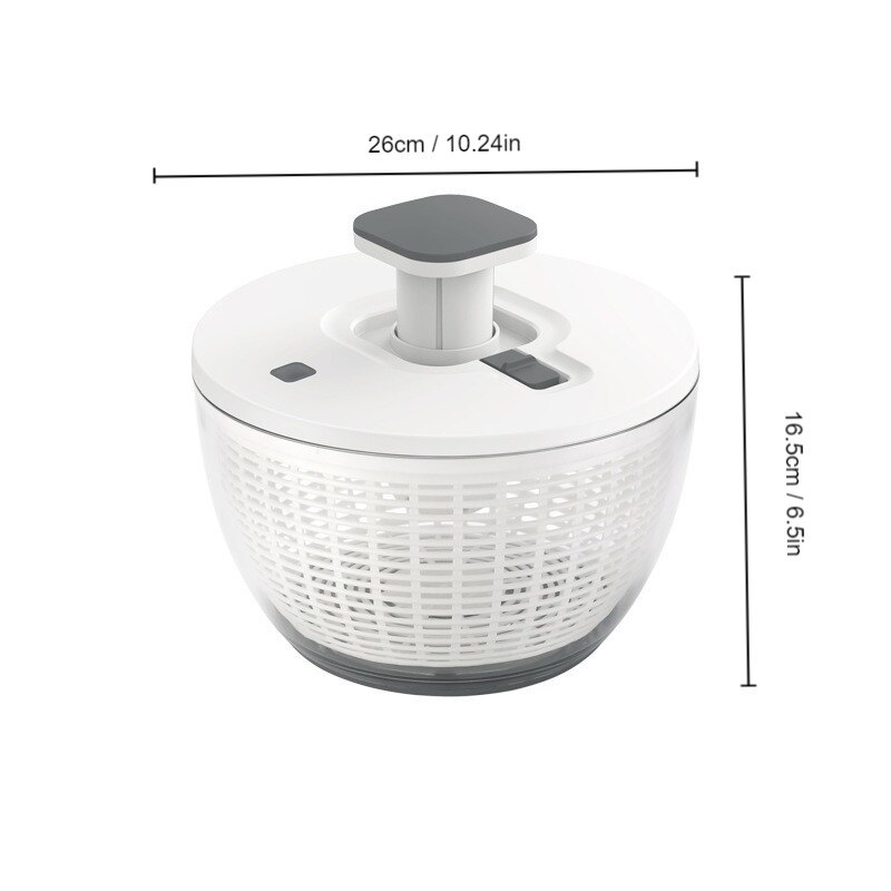 Press Type Vegetable Dehydrator Fruit Dryer Salad Spinner Kitchen Accessories EcoFriendly Easy To 5