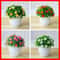 Artificial Five Leaf Plum Potted Plant IndoorOutdoor Decorative Faux Plant For Home Office Garden 1