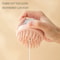 Pet Bath Brush With Shampoo Dispenser Soft Silicone Grooming Brush For Gentle Massages And Fur Cle 3