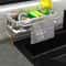 Kitchen Sink Drain Rack Organizer Aluminum Soap Holder Sponge Storage 1