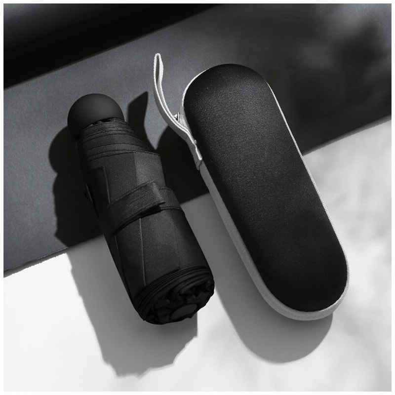 Capsule Umbrella Compact Portable DualUse Sun Rain Protection For Women 0