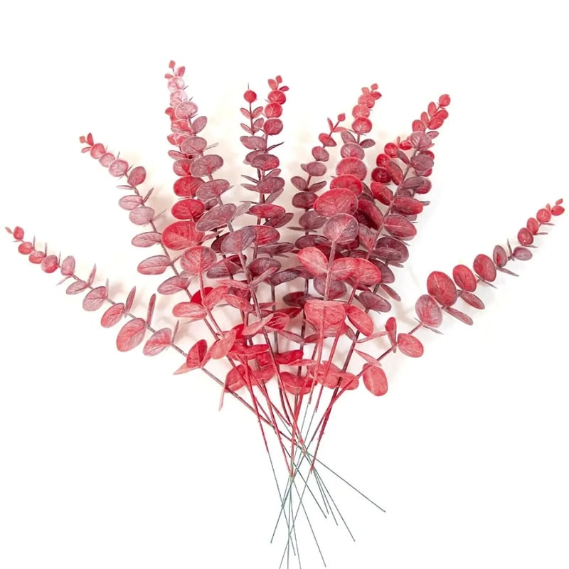 Artificial Eucalyptus Stems Realistic Leaves For Wedding Home Decor Christmas Centerpieces 4