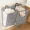 Foldable Adhesive Laundry Basket Hamper Multifunctional PunchFree Wall Hanging Mesh Hook Organizer 0