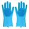 Magic Silicone Dishwashing Gloves FoodGrade Rubber Scrubber For Kitchen Cleaning NonToxic Heat Re 5