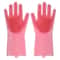 Magic Silicone Dishwashing Gloves FoodGrade Rubber Scrubber For Kitchen Cleaning NonToxic Heat Re 6