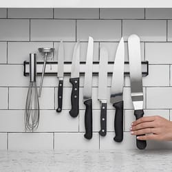 magnetic knife strip for kitchen – durable steel knife holder rack