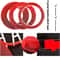 UltraThin Transparent Red DoubleSided Tape With HighTemperature Resistance And Strong Adhesion Wat 3