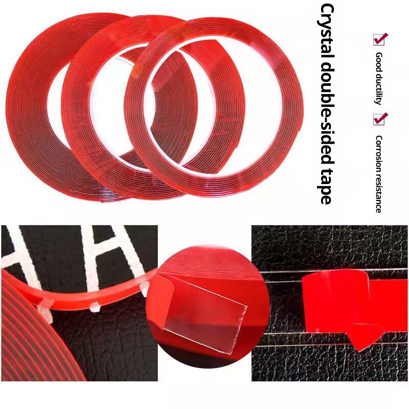 UltraThin Transparent Red DoubleSided Tape With HighTemperature Resistance And Strong Adhesion Wat 3