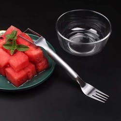 multi-purpose watermelon fork slicer – stainless steel cutter & fruit fork for effortless cutting