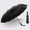 Bone Black Glue Fully Automatic Umbrella Durable UV Resistant Folding Umbrella For Men Women 0