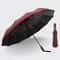 Bone Black Glue Fully Automatic Umbrella Durable UV Resistant Folding Umbrella For Men Women 6