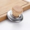 Solid Wood Lid Handle Stainless Steel Pot Twist Cap AntiScalding Round Wooden Handle For Kitchenwa 2