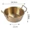 Golden Stainless Steel Instant Noodle Bowl With Handle Elegant Korean Rice Wine Bowl For Salads S 5