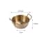 Golden Stainless Steel Instant Noodle Bowl With Handle Elegant Korean Rice Wine Bowl For Salads S 3