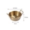 Golden Stainless Steel Instant Noodle Bowl With Handle Elegant Korean Rice Wine Bowl For Salads S 3