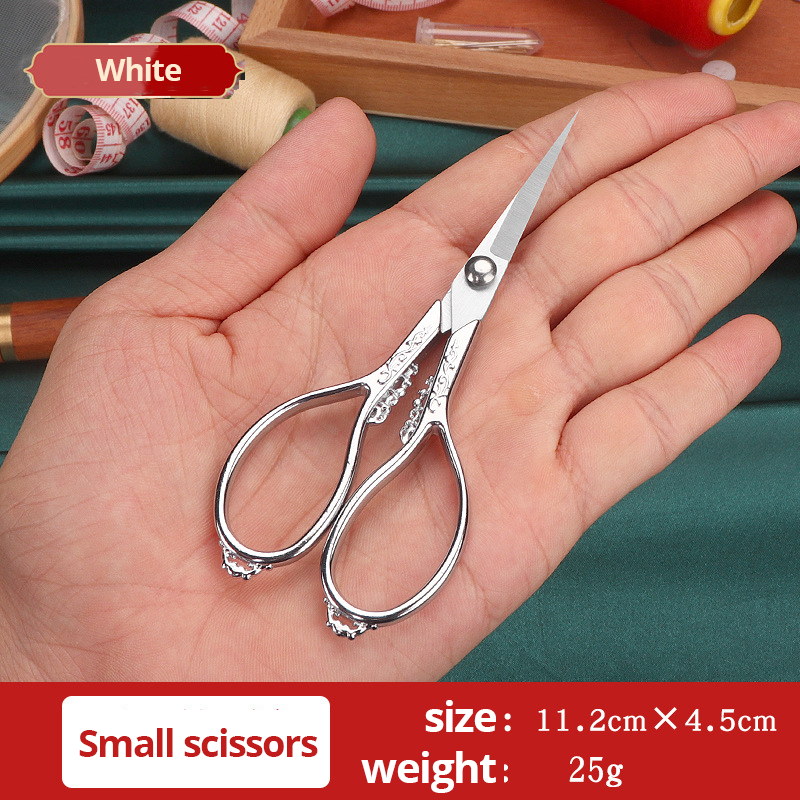 Vintage Retro Cross Stitch Scissors Durable HighQuality Stainless Steel Tailor Shears For Fabric C 5