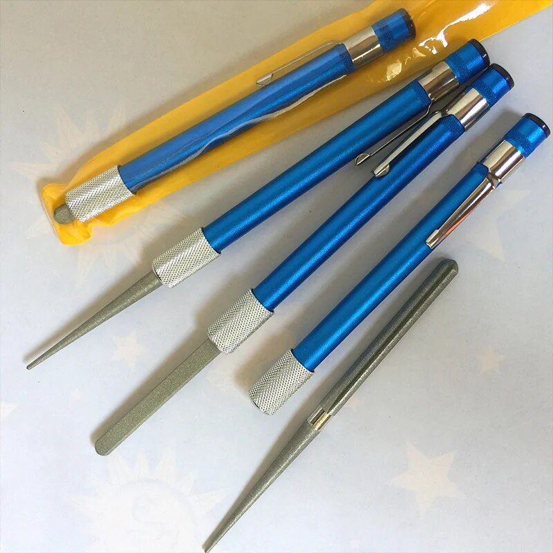 Portable Diamond Blade Sharpener For Knives Fish Hooks And Serrated Blades Compact Outdoor Grindin 2