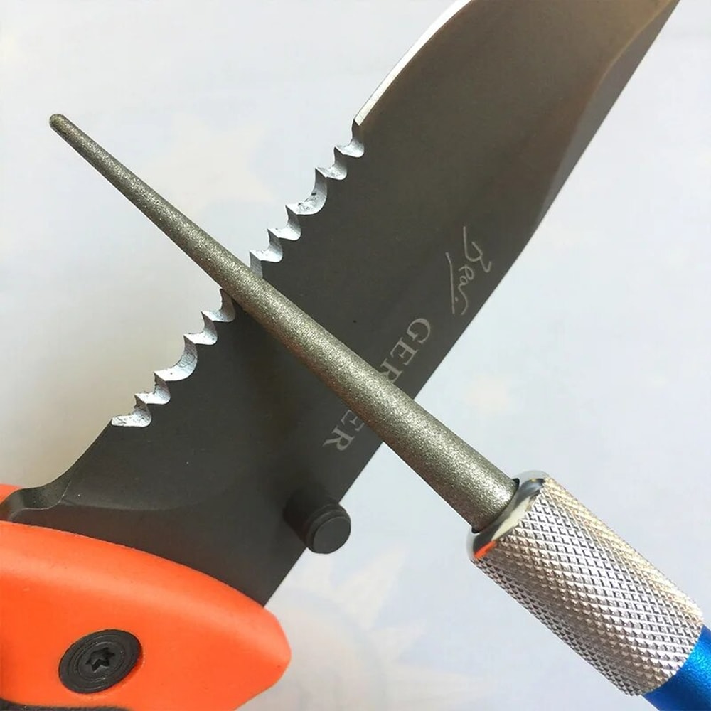 Portable Diamond Blade Sharpener For Knives Fish Hooks And Serrated Blades Compact Outdoor Grindin 3