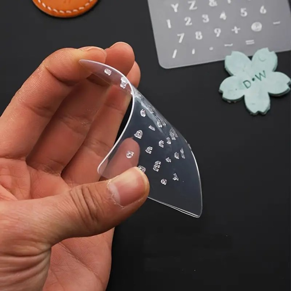 DIY Leather Carving Tool Set Movable Copper Letter Punch For Transparent Leather Printing 1