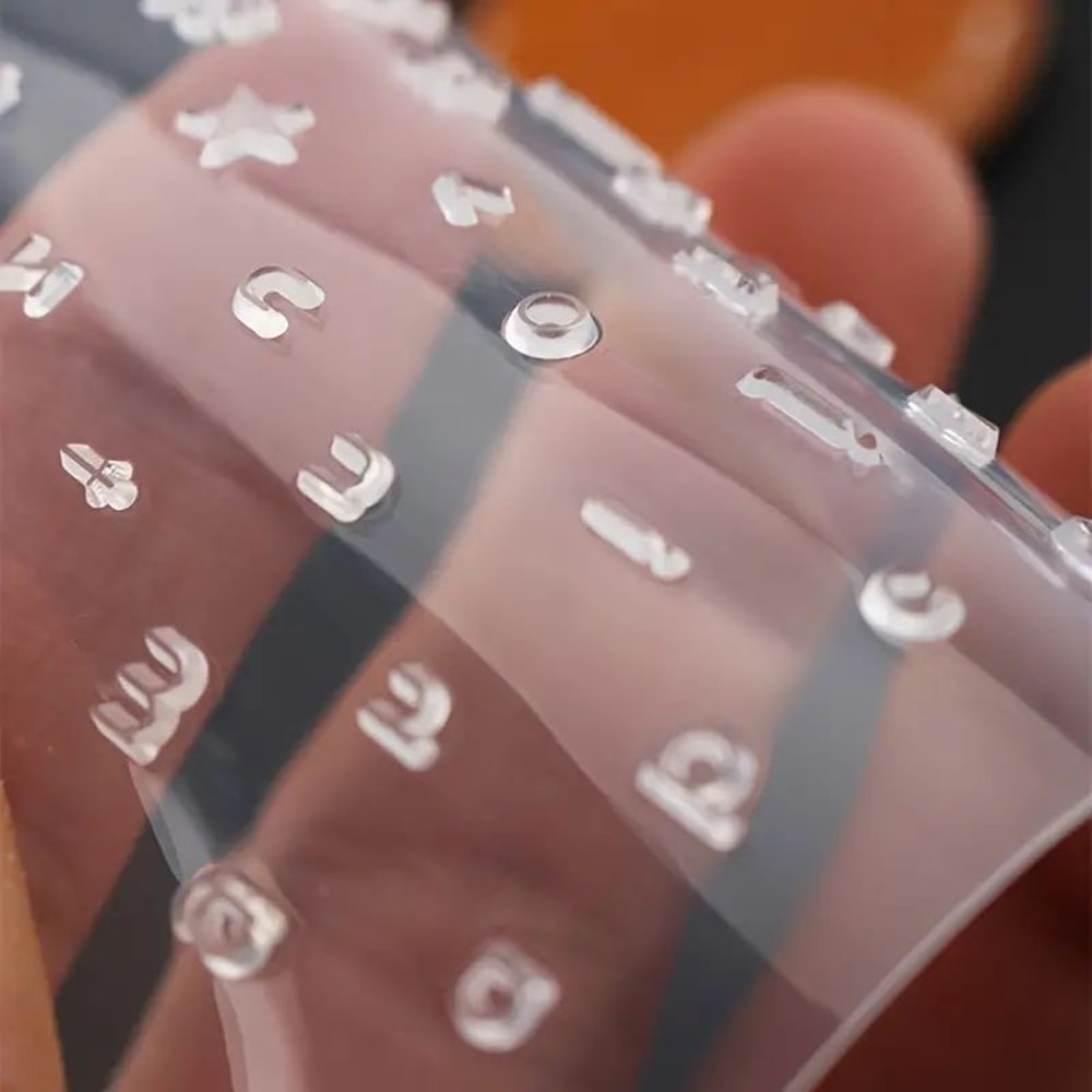 DIY Leather Carving Tool Set Movable Copper Letter Punch For Transparent Leather Printing 3