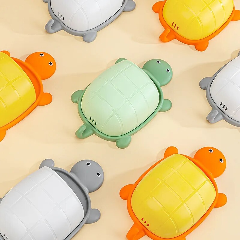 Cute Turtle Design Toothbrush Holder Creative Cartoon Bathroom Storage Organizer 2