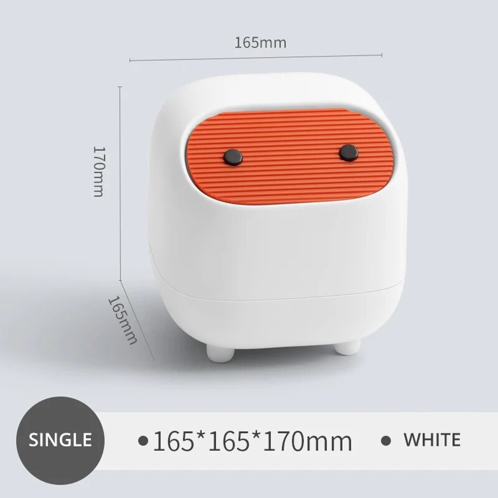 Mini Ninja Desktop Trash Can Creative Small Office Press Trash Can Cute Storage Box For Desk Organ 6
