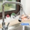 Rotable Foaming Faucet Extender Stainless Steel Elastic Rotation For Kitchen Bathroom 1