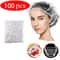 Disposable Shower Cap For Extension Hair Care Clear Waterproof Elastic Mesh Bath Hat For Beauty Us 4