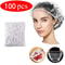 Disposable Shower Cap For Extension Hair Care Clear Waterproof Elastic Mesh Bath Hat For Beauty Us 4