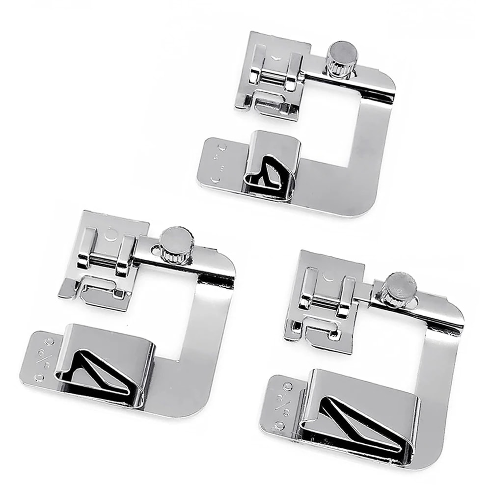 Domestic Sewing Machine Presser Foot Rolled Hem Feet For Brother Singer Janome Babylock Juki And Mo 1