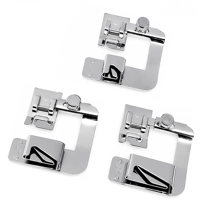 Domestic Sewing Machine Presser Foot Rolled Hem Feet For Brother Singer Janome Babylock Juki And Mo 1