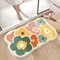 Cute Flower Bathroom Rug Soft Absorbent NonSlip Bath Mat For A Cozy Bathroom Experience 0